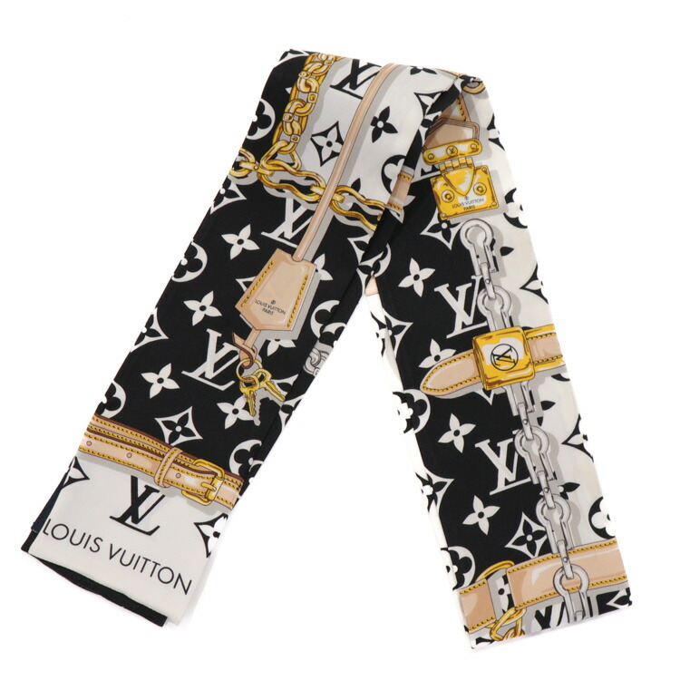 ルイヴィトン　24aw シルク　バンダナ　スカーフ ルイ・ヴィトン LOUIS VUITTON カレ バンダナ M77354 マルチ