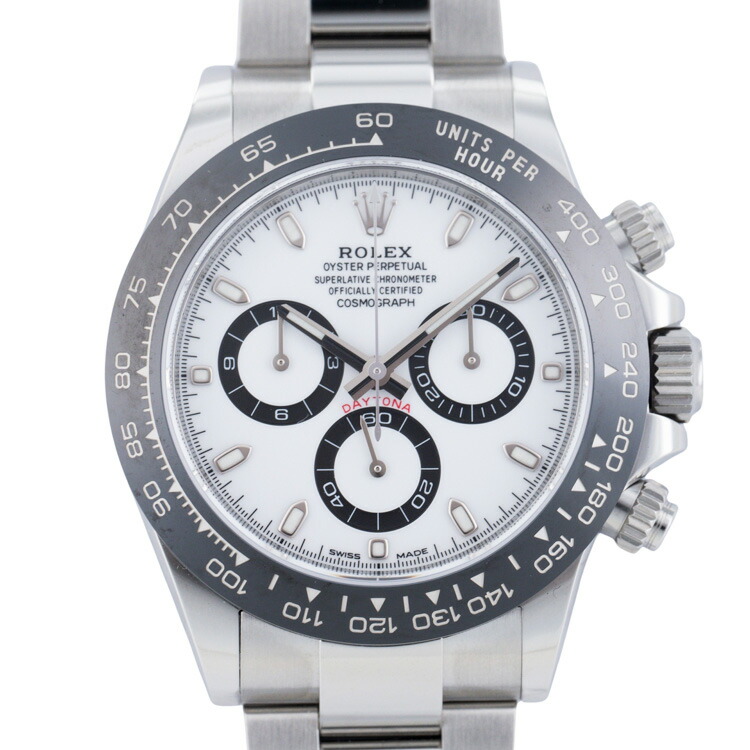 【楽天市場】【ほぼ未使用品】ROLEX ロレックス コスモグラフ デイトナ クロノグラフ ブランド時計 メンズ腕時計 116500LN 2019年 ステンレススチール ホワイト文字盤 4336237H 【中古】：大進洋行
