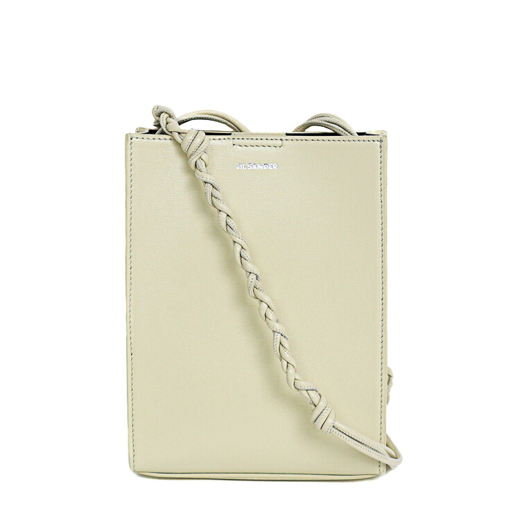 【未使用品】JIL SANDER ジルサンダー TANGLE SMALL タングル スモール ショルダーバッグ J25WG0003 P5713 カーフレザー エッグシェル アイボリー ミニバッグ ポシェット レディースバッグ ブランドバッグ 5054215M【中古】 26,585円
