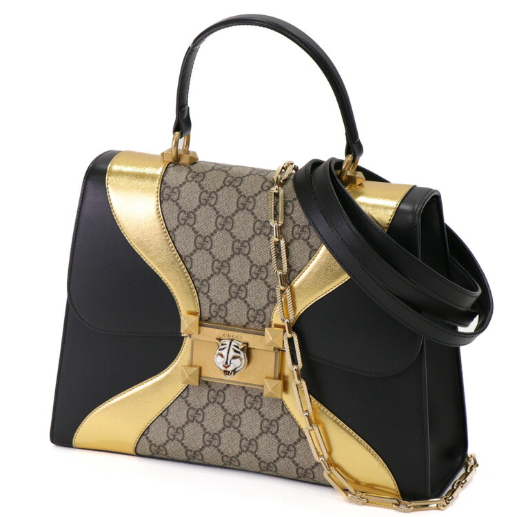 美品 GUCCI キャットヘッド スタッズ ハンドバッグ 421997 ピンク 美品 GUCCI キャットヘッド スタッズ ハンドバッグ 421997