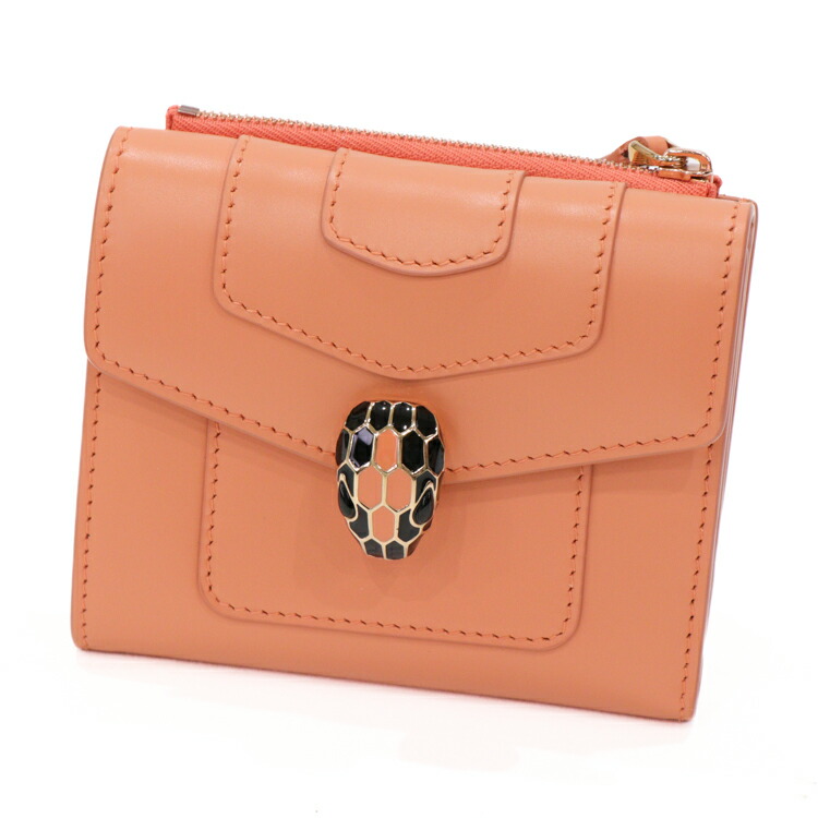 【美品】ブルガリ 長財布 セルペンティ フォーエバー L字ファスナー ピンク BVLGARI 【30％クーポン】ブルガリ 長財布 L字ファスナー 財布