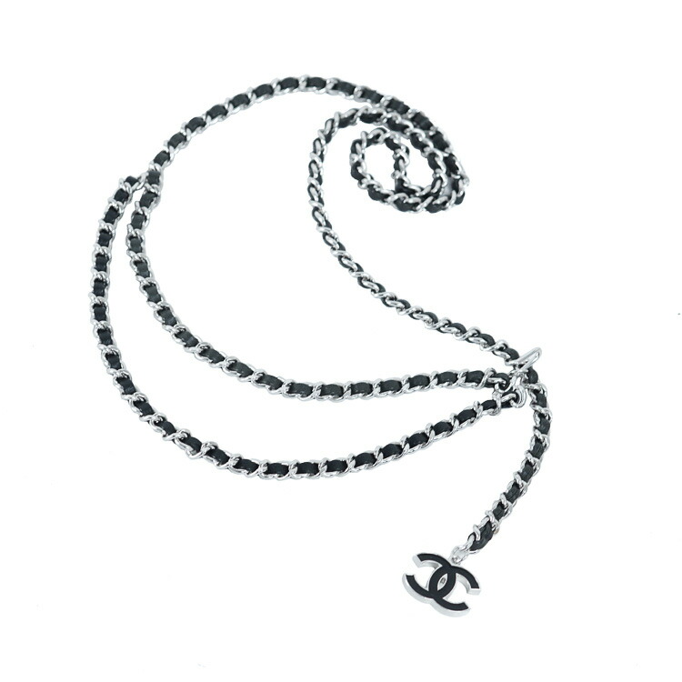 ホワイトレザー【CHANEL】チェーンベルト シンプルなデザイン♪【CHANEL】チェーンベルト (CHANEL/ベルト