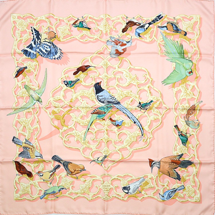 楽天市場】美品 エルメス HERMES カレ90 OISEAUX DE L'INDE ET