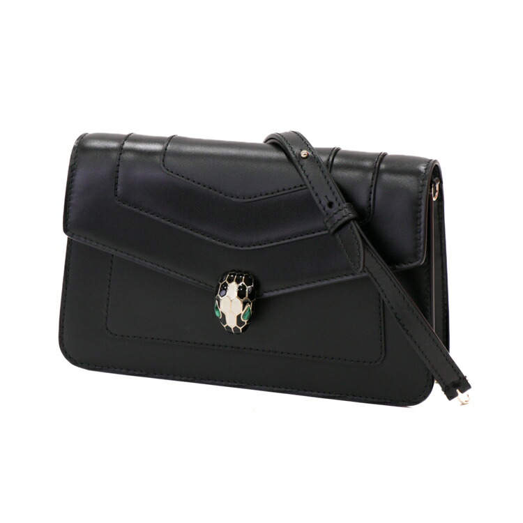 【美品！✨】BVLGARI ブルガリ チェーンショルダーバッグ ブラック 楽天市場】BVLGARI ブルガリ セルペンティ カボション チェーン