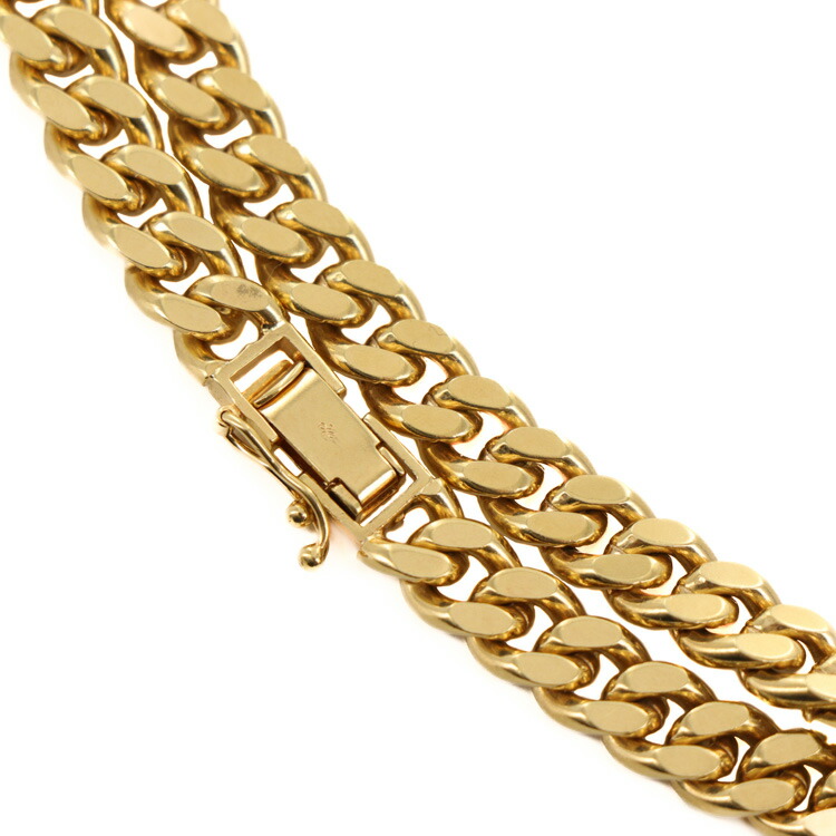 楽天市場】ジュエリーマキ 喜平 ブレスレット K18 2面カット 100g 22cm