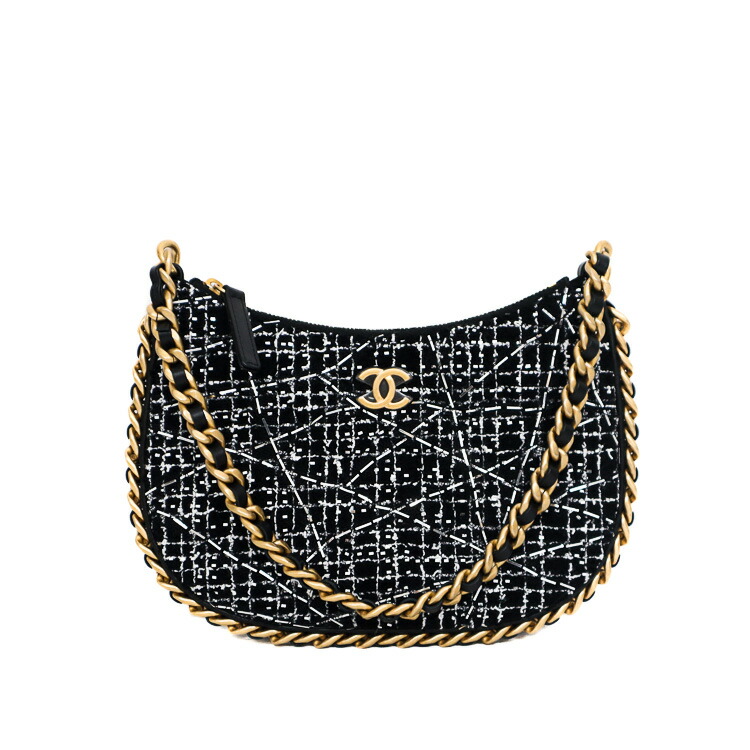 楽天市場】極美品 CHANEL シャネル ツイード ロゴ ジップ ショッピング