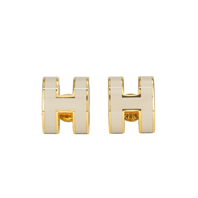 HERMESエルメス　ミニポップH マロングラッセ×ゴールド　ピアス Amazon | [エルメス] ピアス ポップアッシュ ミニ ポップH