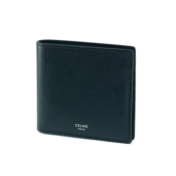 セリーヌ バイフォールドウォレット ネイビー 中古】セリーヌ CELINE バイフォールド ウォレット 10C872BQB