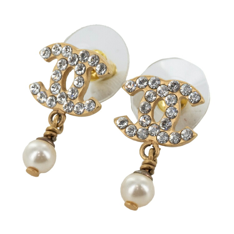 楽天市場】【中古】CHANEL （シャネル） ﾌｪｲｸﾊﾟｰﾙ ｺｺﾏｰｸ ﾄﾞﾛｯﾌﾟ ﾋﾟｱｽ