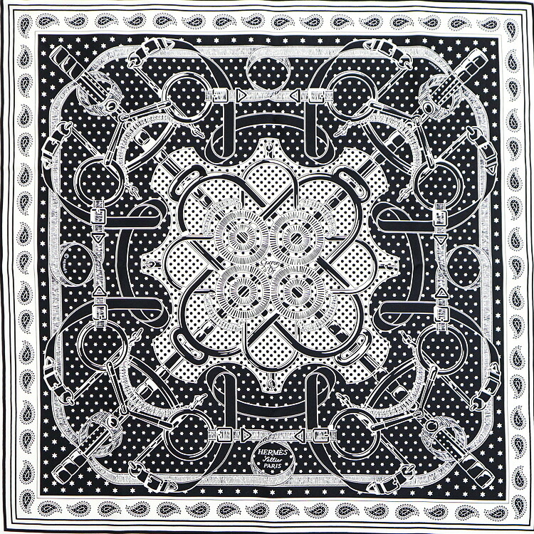 楽天市場】HERMES エルメス スカーフ CARRE カレH 55×55 044044S