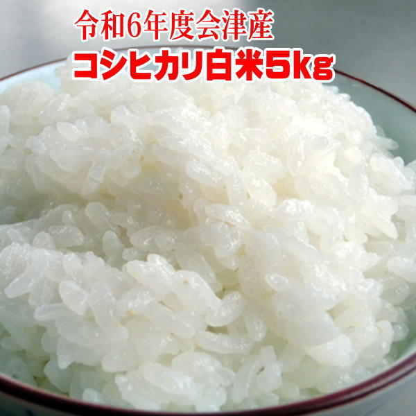 米 5kg コシヒカリ 送料無料 令和6年産 福島県 会津産 【あす楽対応_東北】【あす楽対応_関東】【楽ギフ】【RCP】sふくしまプライド。体感キャンペーン