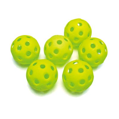 野球 ダイト トレーニング ボール 穴あき 室内練習用 ソフト ミニ 300球入り 専用バッグ付|ダイトベースボール