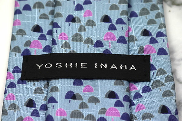 ヨシエイナバyoshieinabaパターン柄日本製メンズネクタイ送料無料【中古】【美品】