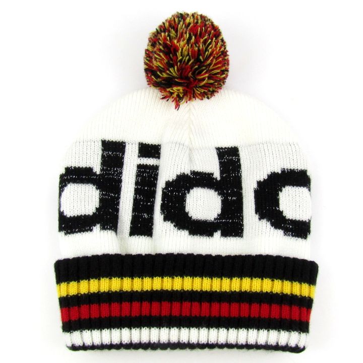 90s　VINTAGE　ビーニー　old adidas　アディダス　トレフォイル 90s old adidas アディダス ニット帽 ビーニー トレフォイル 赤