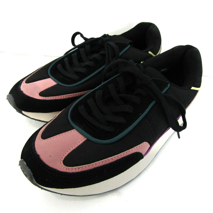 ZARAザラ♪パールストライプフラットシューズスリッポン靴 zara #フェイクパールストラップシューズ 35cm 7,990円→2,990円