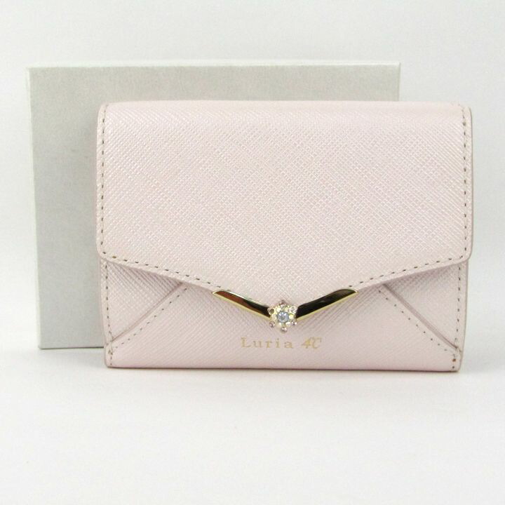 Luria 4℃ 長財布 ホワイト/ピンク/グレー Luria 4℃ ルリア ヨンドシー 長財布