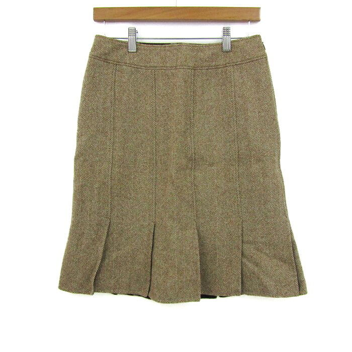 【継続期間押さえる50％OFF】赤ちょうちんバリー スコート 羊毛/カシミール混 ブランド名 ボトムス レディース 38大きさ 赤銅色系×ベージュ系 BURBERRY 【中古】
