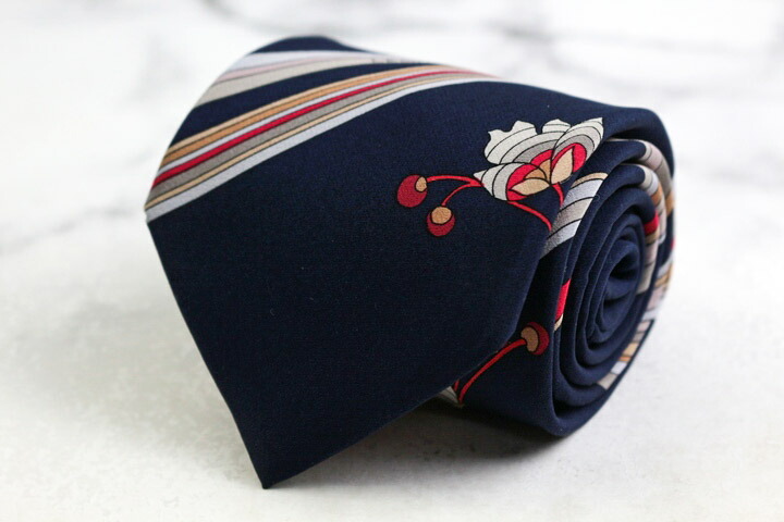 楽天市場】LEONARD レオナール ネクタイ 黒 ブラック系 花柄 シルク100