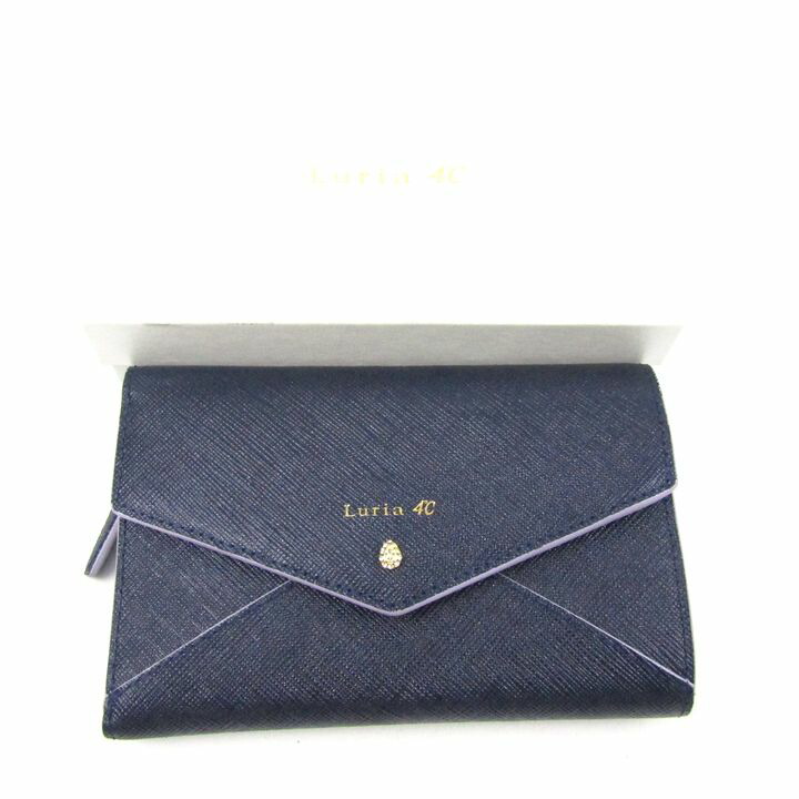 楽天市場】美品 ルリア ヨンドシー Luria 4℃ Wホック 二つ折り財布