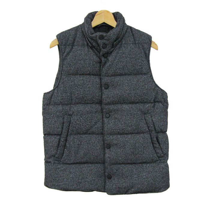 楽天市場】H BAR C レザー切替え ナイロン ダウンベスト M 茶 エイチ