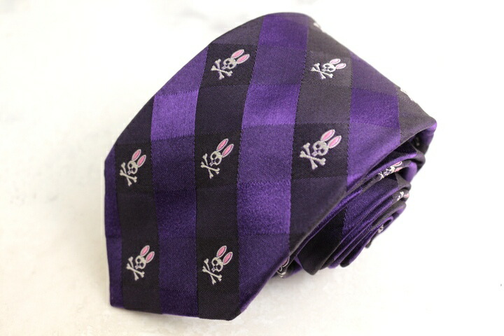 楽天市場】Psycho Bunny ラケット総柄ストライプネクタイ サイコバニー