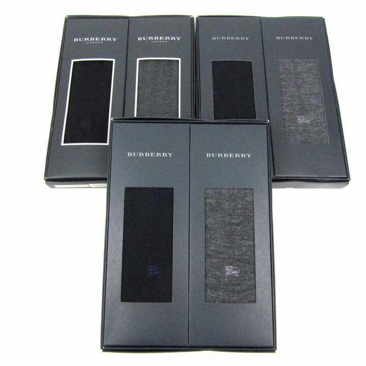 楽天市場】未使用 バーバリー ソックス 紳士 靴下 メンズ 25-27cm