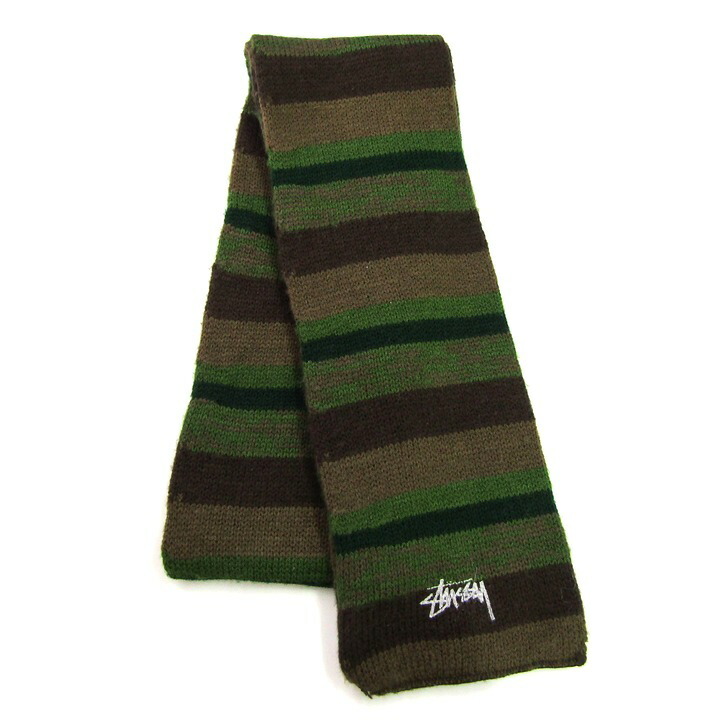 楽天市場】STUSSY ステューシー 00s モノグラム ニット マフラー