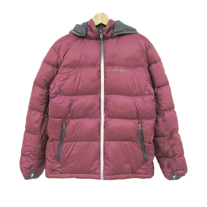 エディー・バウアー 落ちこむ上衣 前掛け アウター リヴァーシブル メンズ S大きさ エンジ×黒 Eddie Bauer 【中古】