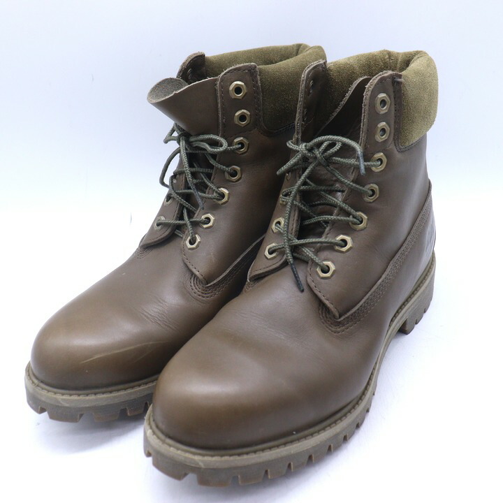 ティンバーランド ブーツ 本革 なめし革 ブランド名 シューズ 靴 メンズ 8W大きさ カーキ Timberland 【中古】