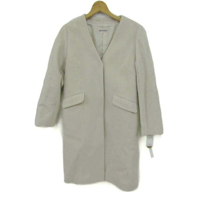 ミッシュマッシュ 否色つや厚地の外套 毛糸混 アウター レディース S大きさ ベージュ MISCH MASCH 【中古】