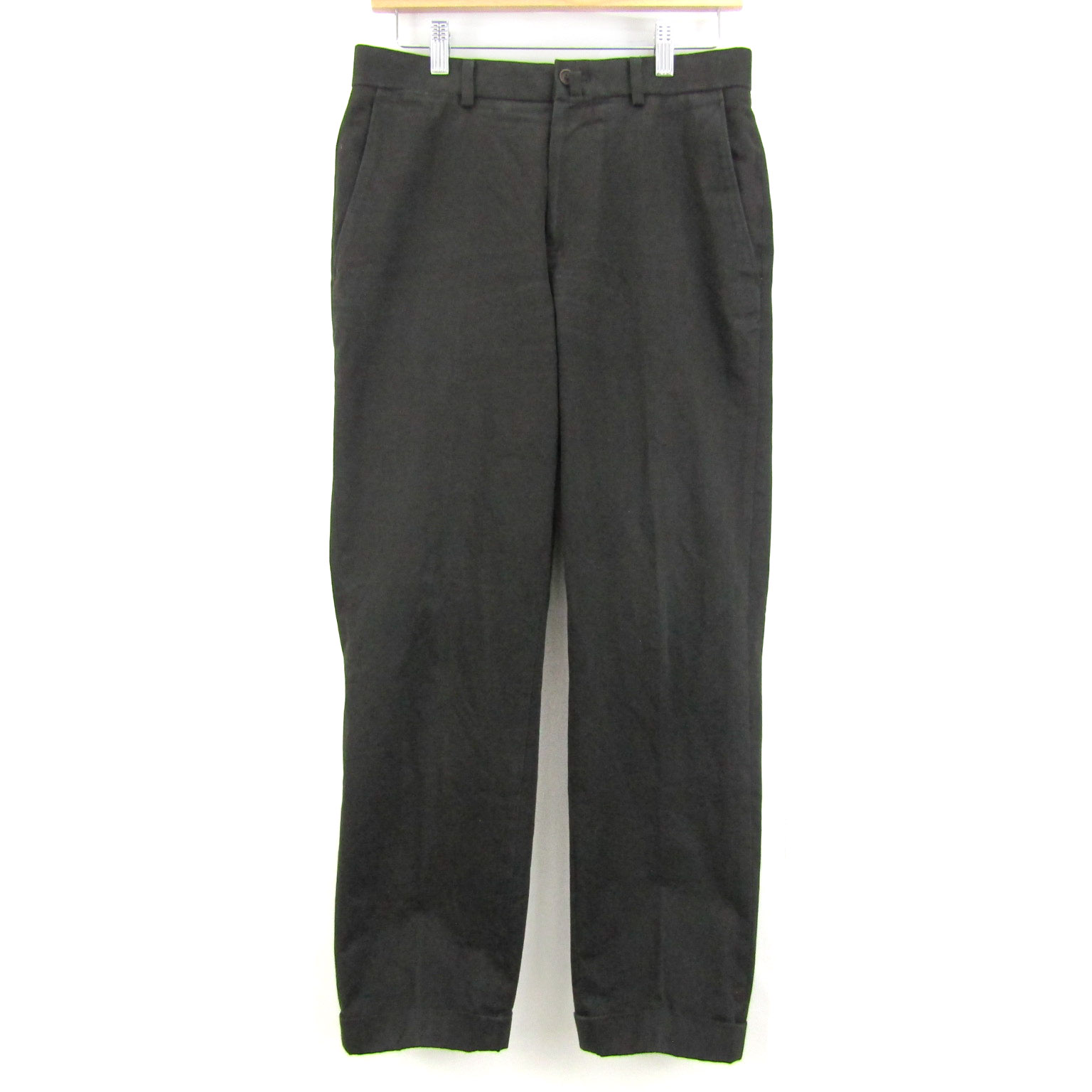 【39%OFFクーポン配布中 7/19 20:00~7/26 01:59】ブルックスブラザーズ パンツ ボトムス スラックス コットン メンズ W30サイズ ブラック Brooks Brothers 【中古】|大特価屋