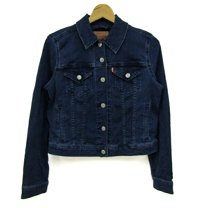 リーヴァイズジーンズ ジーンズ上衣 Gジャン アウター レディース S大きさ インディゴブルー Levi\u0027s 【中古】