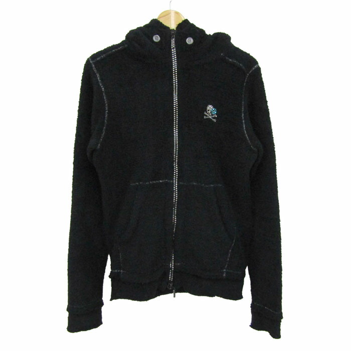 フランシストモークス パーカー トップス 長袖 ジップアップ スカル レディース 3大きさ 黒いこと FranCisT_MOR.K.S. 【中古】