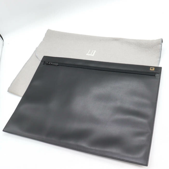 ダン吸血鬼 クラッチペダル御徒面子 鞄 鞄 ブランド名 黒 メンズ 黒いこと Dunhill 【中古】