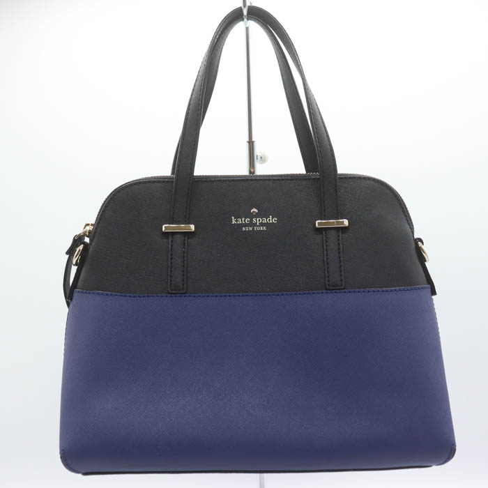 ケイトスペード ハンドバッグ 2way ショルダーバッグ バイカラー 鞄 カバン ブランド レディース ネイビー Kate Spade 【中古】｜大特価屋