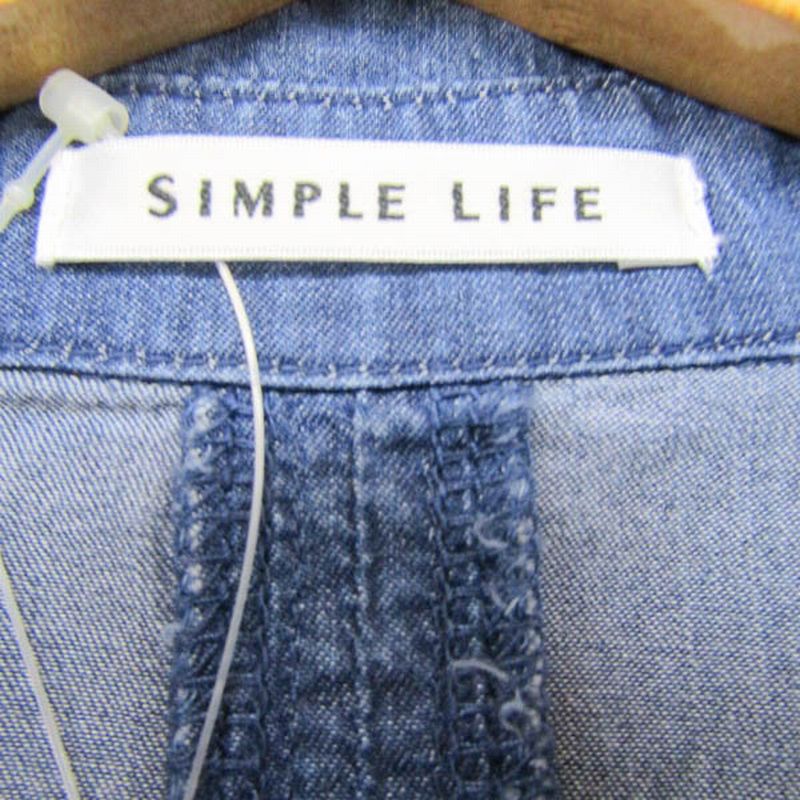 楽天市場 美品 シンプルライフ Simple Life 15サイズ 無地 ワンピース レディース ブルー ブランド古着 中古 大特価屋