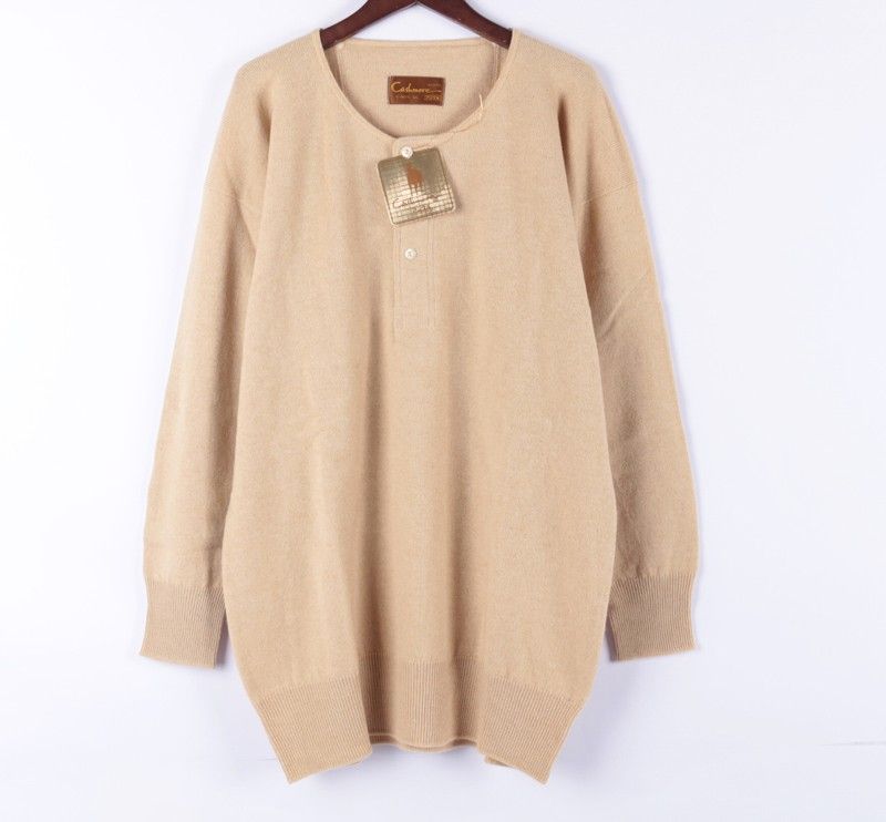 新品 未使用 カシミア Cashmere Llサイズ 無地 メンズ トレーナー トップス 長袖 カシミヤ混 ベージュ ブランド古着 中古 Angliaacademy Com