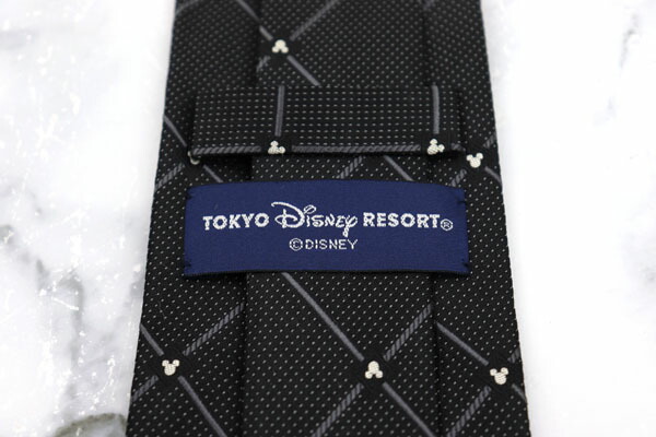 楽天市場 ディズニー Disney シルエット キャラクター 日本製 シルク チェック柄 ブラック シルク ブランド ネクタイ 送料無料 中古 良品 大特価屋