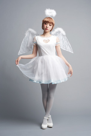 天使女士古装戏sugar angel假扮天使女性时装派对活动服装万圣节服装