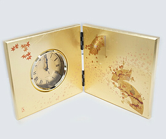 楽天市場】【金箔 箔一】花見鳥 屏風時計 : 金沢富山大和百貨店 楽天市場店