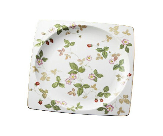 手数料安い 楽天市場 ウェッジウッド ワイルド ストロベリー スクエアプレート 金沢富山大和百貨店 楽天市場店 超大特価 Impactually Se