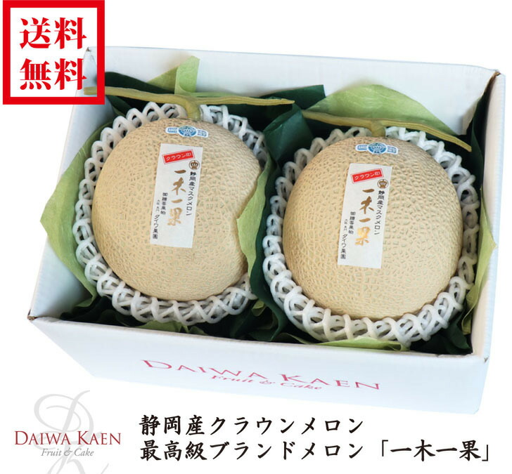 送料無料 お中元 静岡産クラウンメロン 高級 フルーツ 果物 ギフト 自家用 プレゼント 一木一果 御歳暮 御供え お見舞い お祝い 内祝い 御礼 贈り物 入学祝 就職祝 誕生日御祝 結婚内祝|ダイワ果園 店