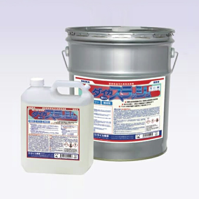 油汚れに特化したアルカリ性強力洗剤 スラッシュ ダイカ 4L&times;4本 18L｜CLEANUP DAY （業務用品）