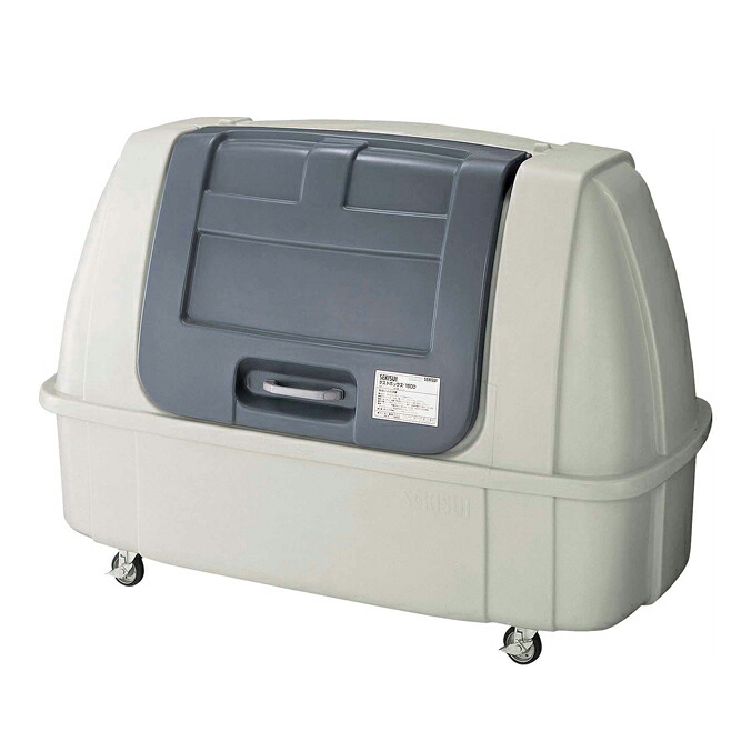 ゴミ収集庫 ダストボックス ＃1500 山崎産業 YD-137L-PC ダストボックス 1500L ゴミ集積場 マンション 【代引決済不可】｜CLEANUP DAY （業務用品）