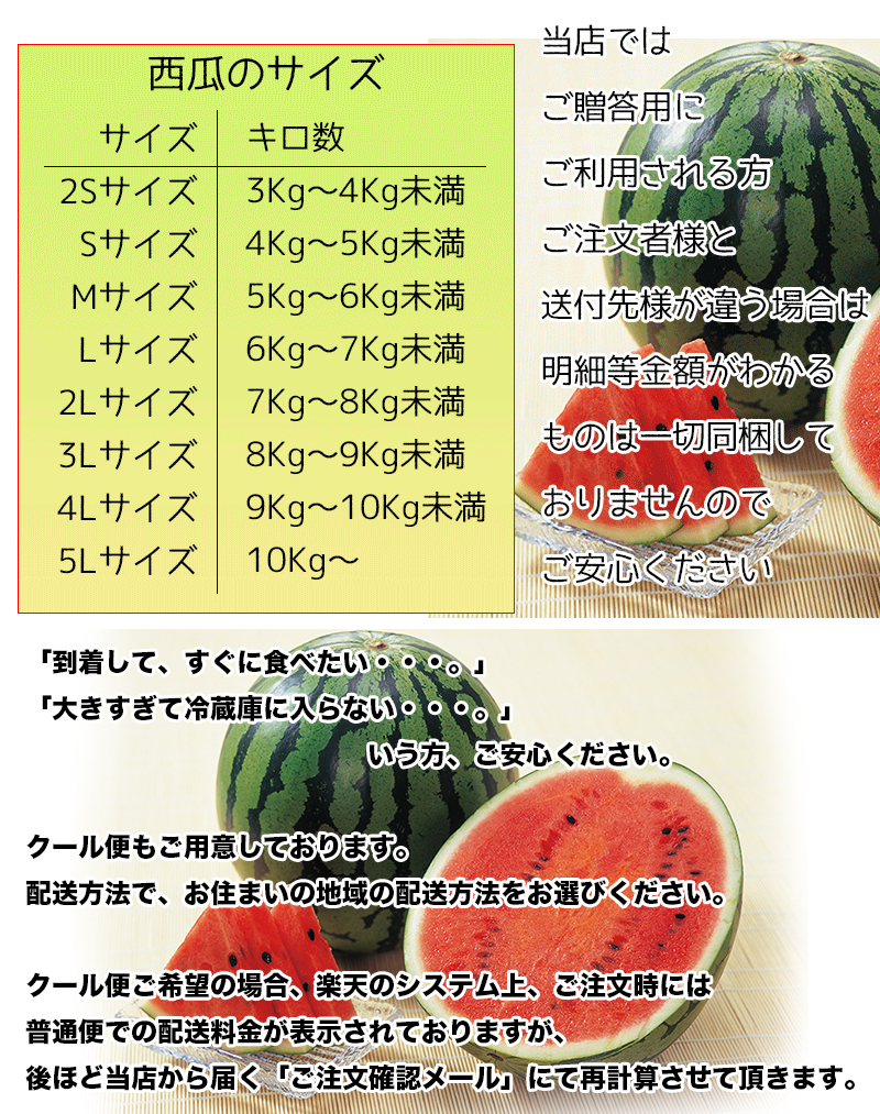 楽天市場 すいか スイカ 西瓜 訳あり 熊本県 夢大地 2lサイズ 7kgご家庭用 糖度光センサー検査済み 送料無料 糖度保証 母の日 ギフト 大和屋 旬果庵