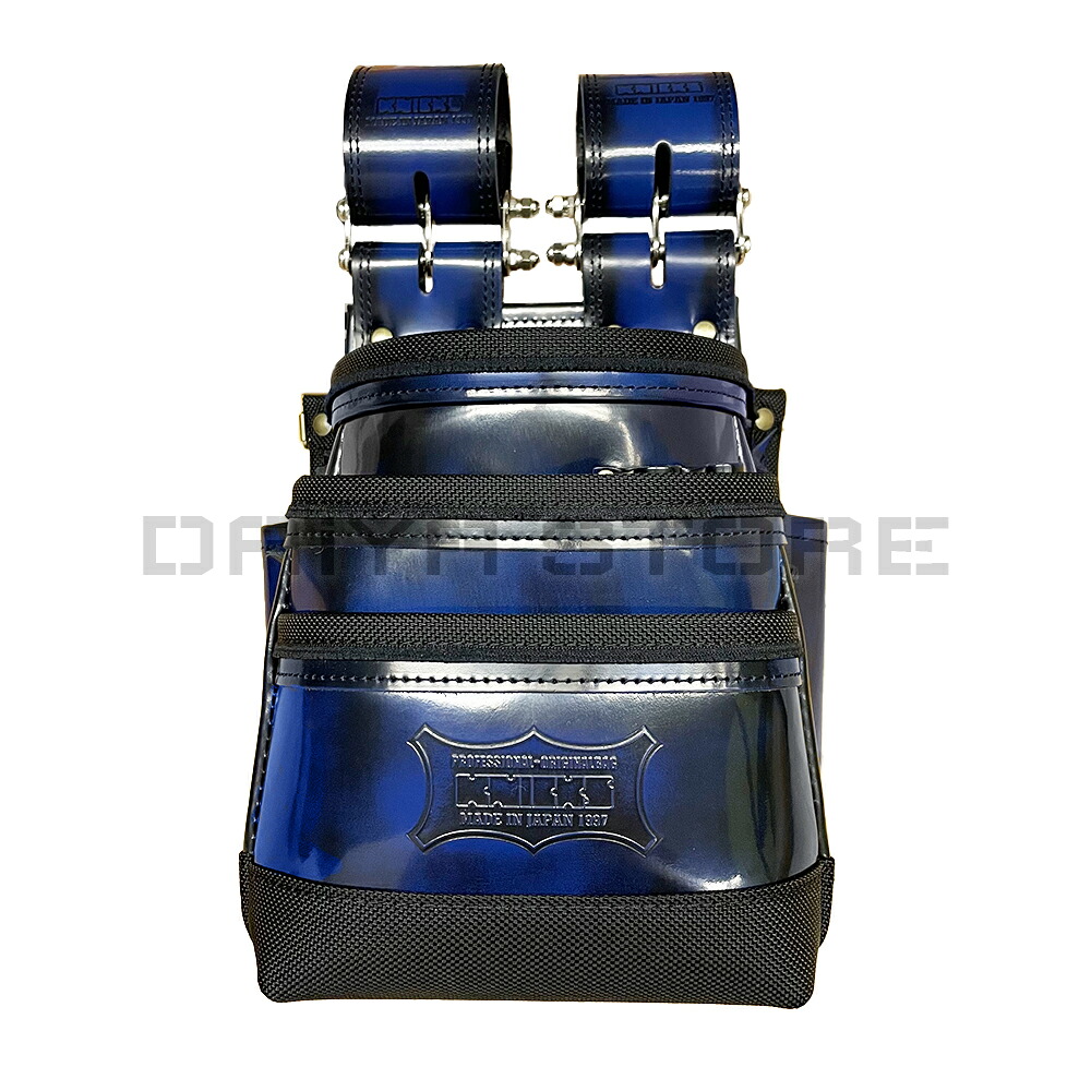 ニックス KNICKS アドバンガラス革腰袋 ブルー ADV-301DDX-BL 腰袋 腰道具 工具差し｜DAiYA DEPART