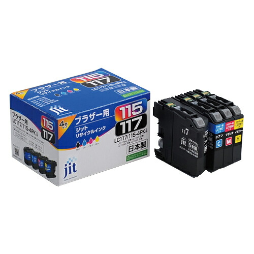 ジット ＪＩＴインクＬＣ１１７１１５－４ＰＫ対応 JIT-B1171154P