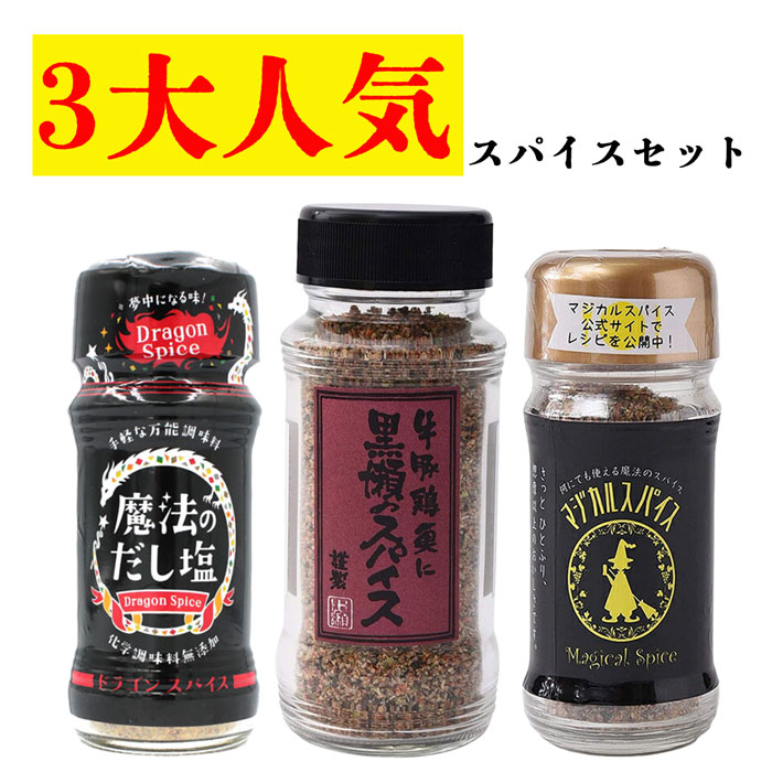 人気のスパイス3本セット 黒瀬のスパイス ドラゴンスパイス マジカルスパイス 【良好品】