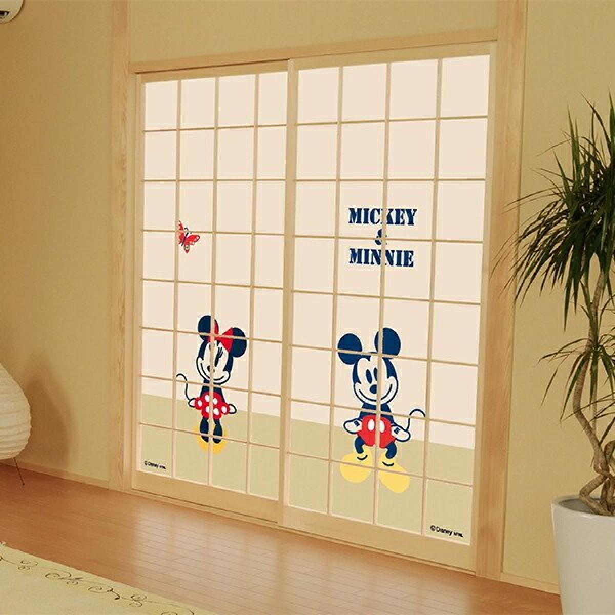 市場 アサヒペン 92cm 1cm クラフト Ntld 001s ディズニー 障子紙 2枚入り 貼り換え