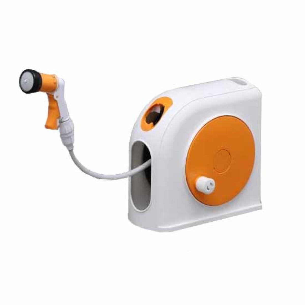 アイリスオーヤマ 温水対応ホースリール OCHR-15 ホワイト／オレンジ　散水ホース 4,555円